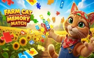 Farm Cat Memory Match