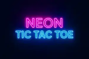 Neon Tic-Tac-Toe